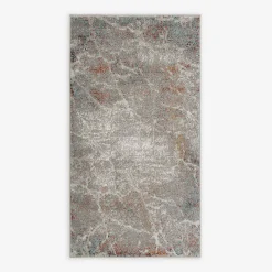 Srebrny dywan retro ADALYA, 80x150 cm