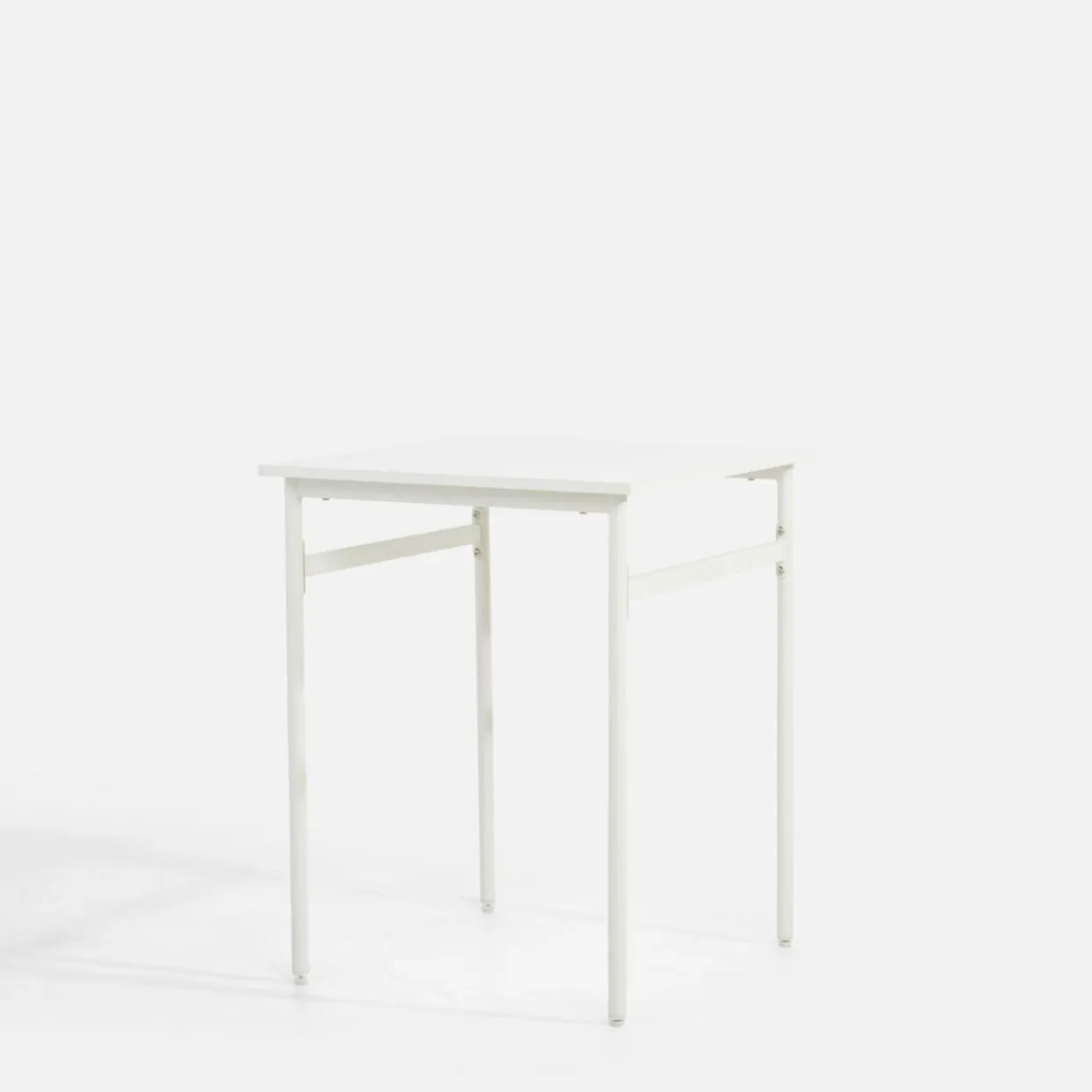 Stół biały metalowy HAPPIANO 60 cm
