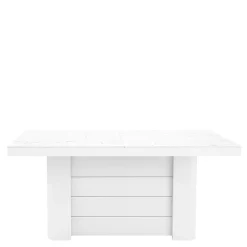 Stół rozkładany KOLOS II biały / nadruk marble marmur połysk