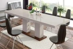 Stół rozkładany LINOSA 2 połysk cappucino / wenge