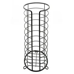 Stojak na papier toaletowy czarny 37 cm