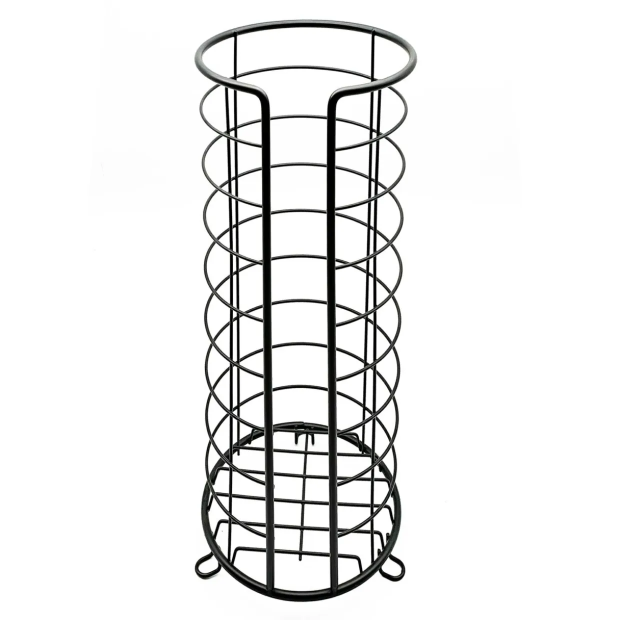 Stojak na papier toaletowy czarny 37 cm