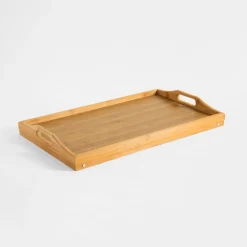 Stolik śniadaniowy składany bambusowy 50x30x21 cm