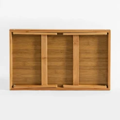 Stolik śniadaniowy składany bambusowy 50x30x21 cm