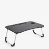 Stolik pod laptop składany czarno-biały 40x60x26 cm