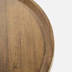 Stolik pomocniczy czarny / drewno 38 cm