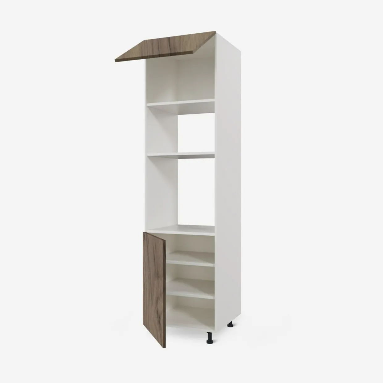 Słupek na piekarnik i mikrofalę BASIC PLUS BP/D60SPM-220 dark rockfort hickory