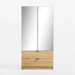 Szafa 2-drzwiowa z lustrem MAXI 100 cm