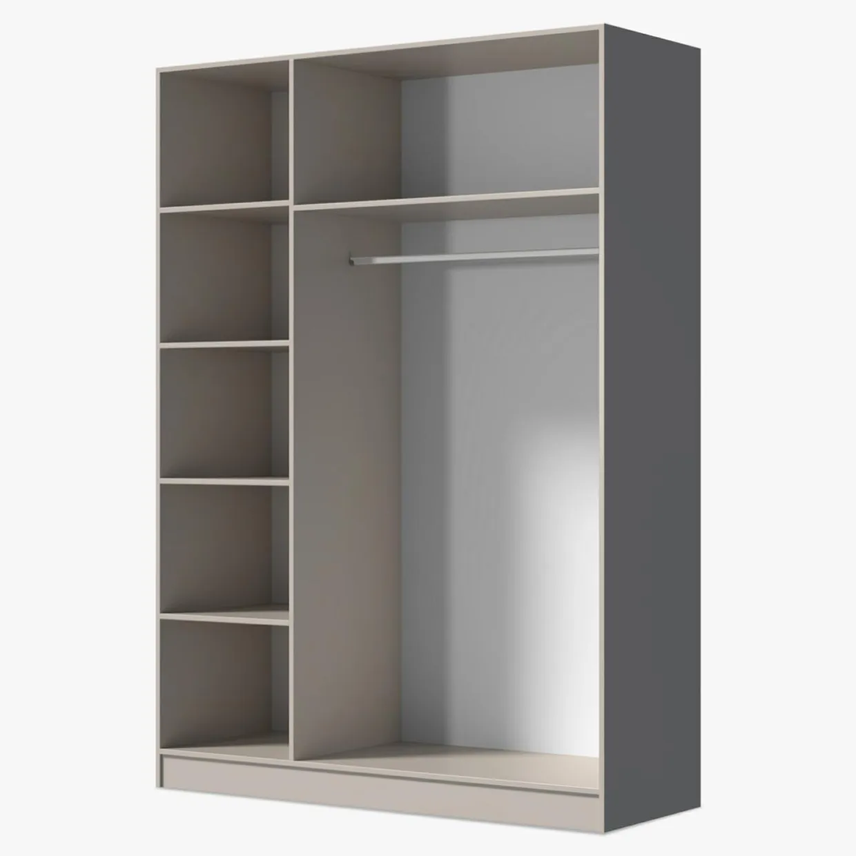 Szafa 3-drzwiowa z lustrem KASZMIR 150 cm