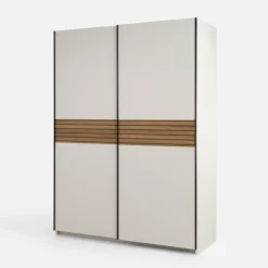 Szafa przesuwna biała METROPOLITAN 150 cm
