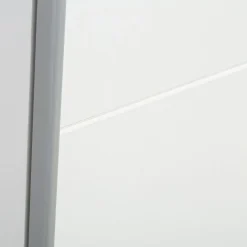 Szafa przesuwna biała TEMPO 2D z półkami