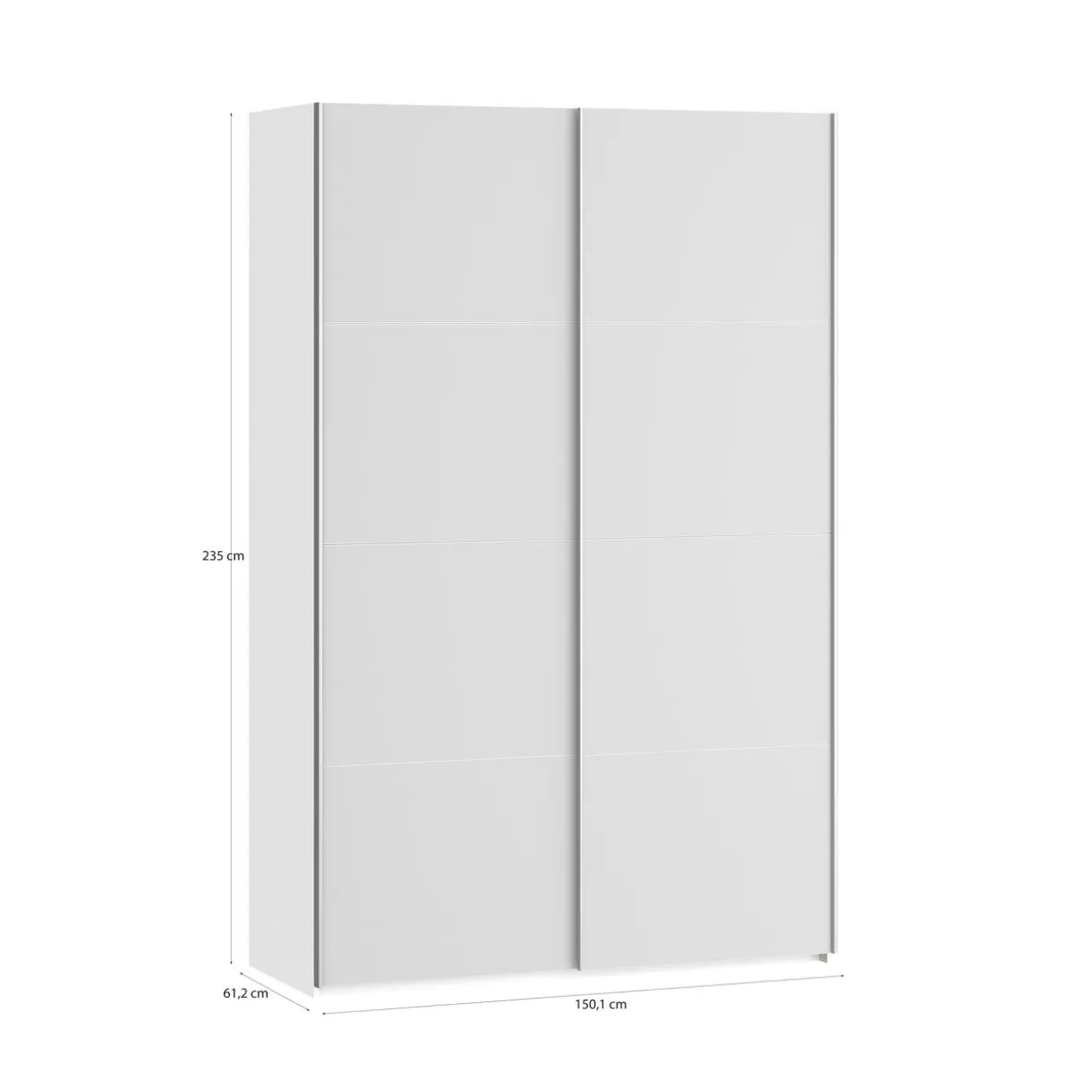Szafa przesuwna FITIO połysk 150 cm