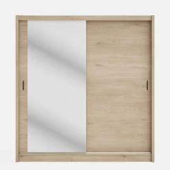 Szafa przesuwna INES z lustrem 203 cm dąb cremona