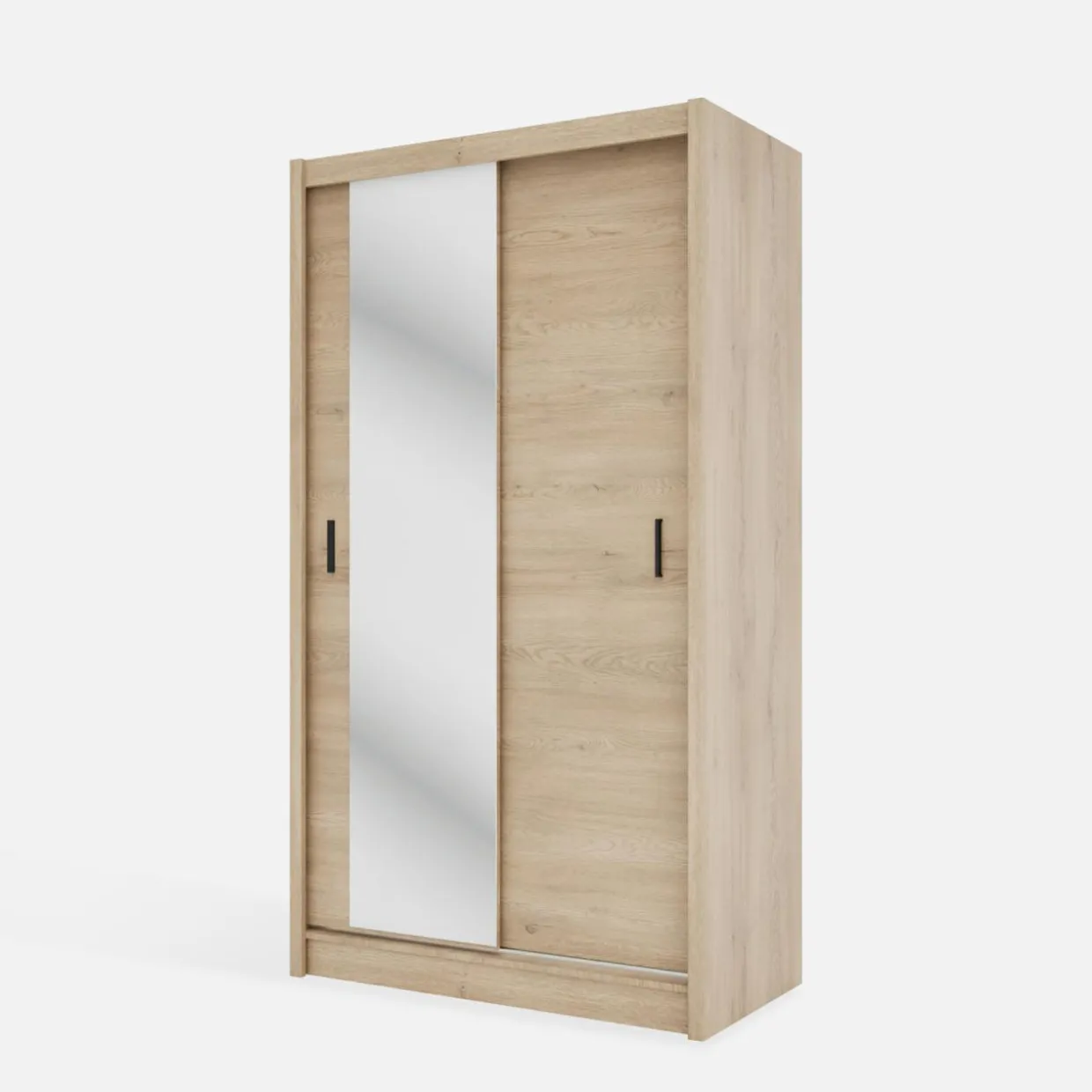 Szafa przesuwna INES z lustrem 120 cm dąb cremona