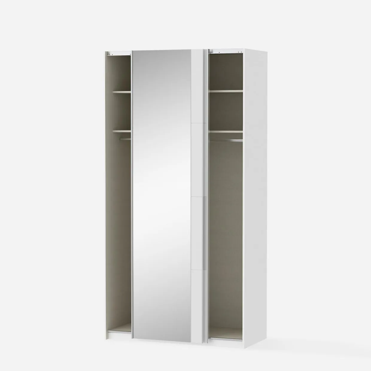 Szafa przesuwna z lustrem FITIO mat 120 cm
