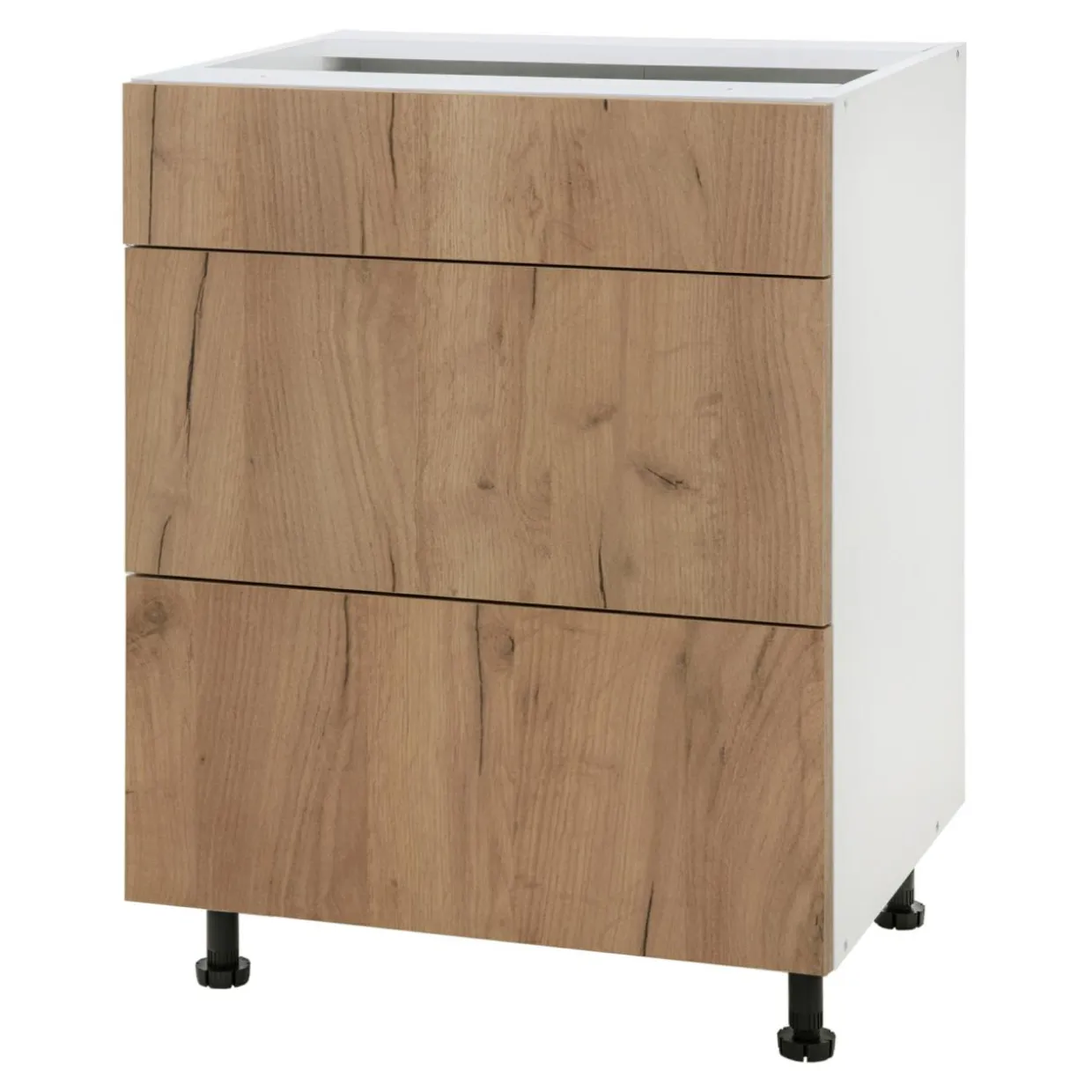 Szafka dolna BASIC PLUS BP/D60S3 dąb craft złoty