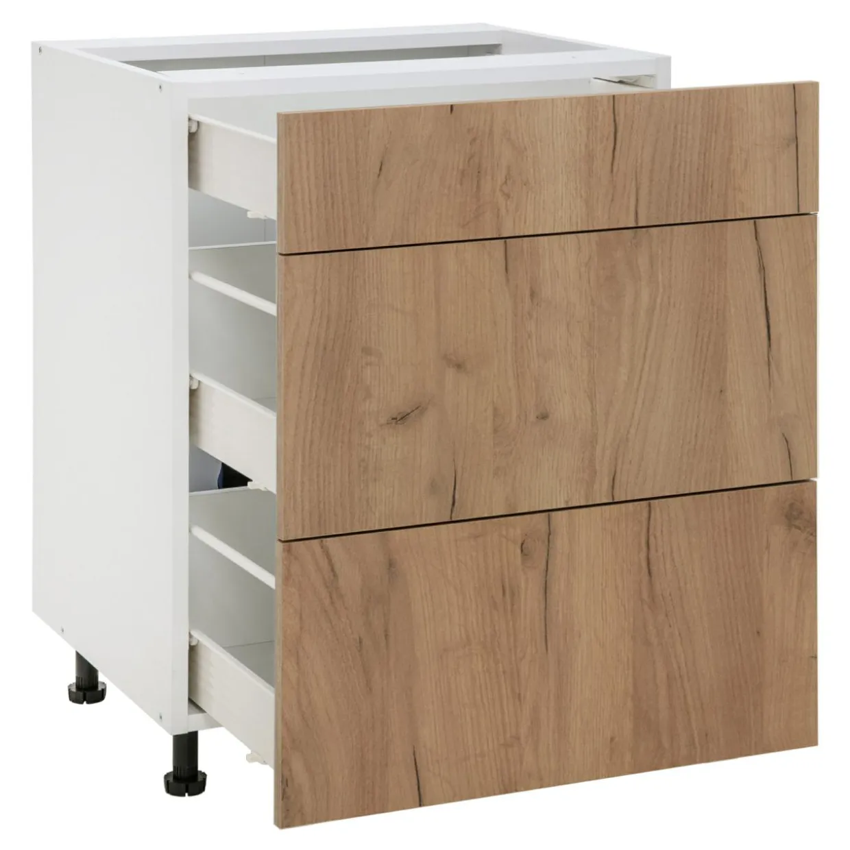 Szafka dolna BASIC PLUS BP/D60S3 dąb craft złoty
