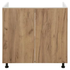 Szafka dolna pod zlewozmywak BASIC PLUS BP/D80Z dąb craft złoty