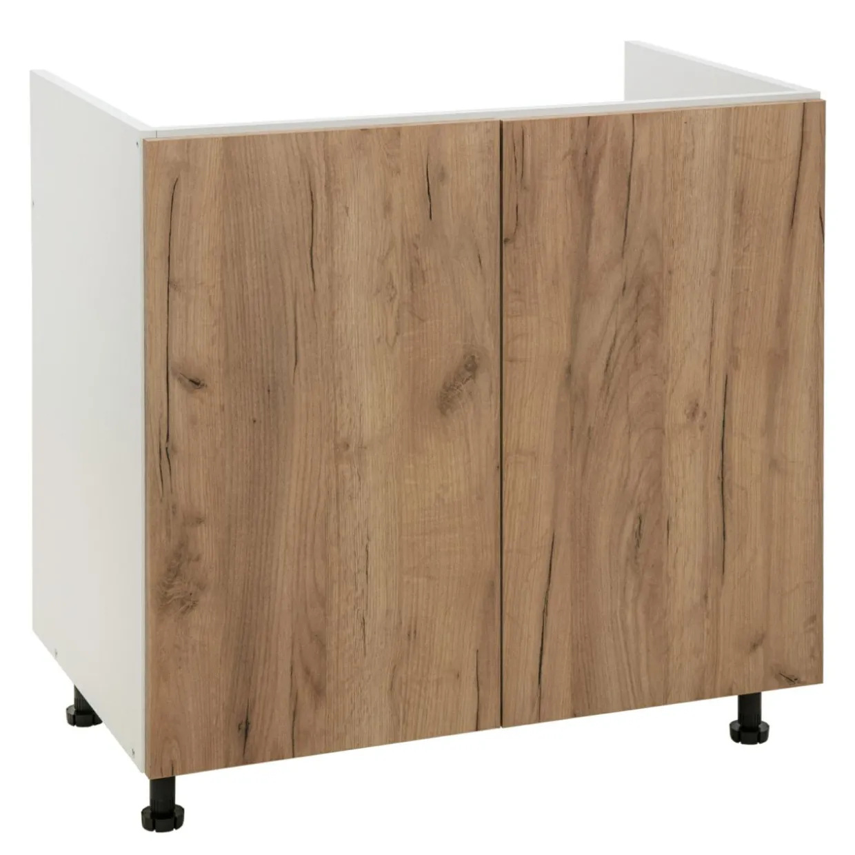 Szafka dolna pod zlewozmywak BASIC PLUS BP/D80Z dąb craft złoty