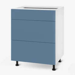 Szafka dolna z 3 szufladami BASIC PLUS BP/D60SR3 alby blue