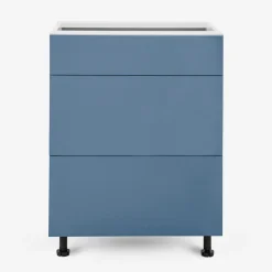 Szafka dolna z 3 szufladami BASIC PLUS BP/D60SR3 alby blue
