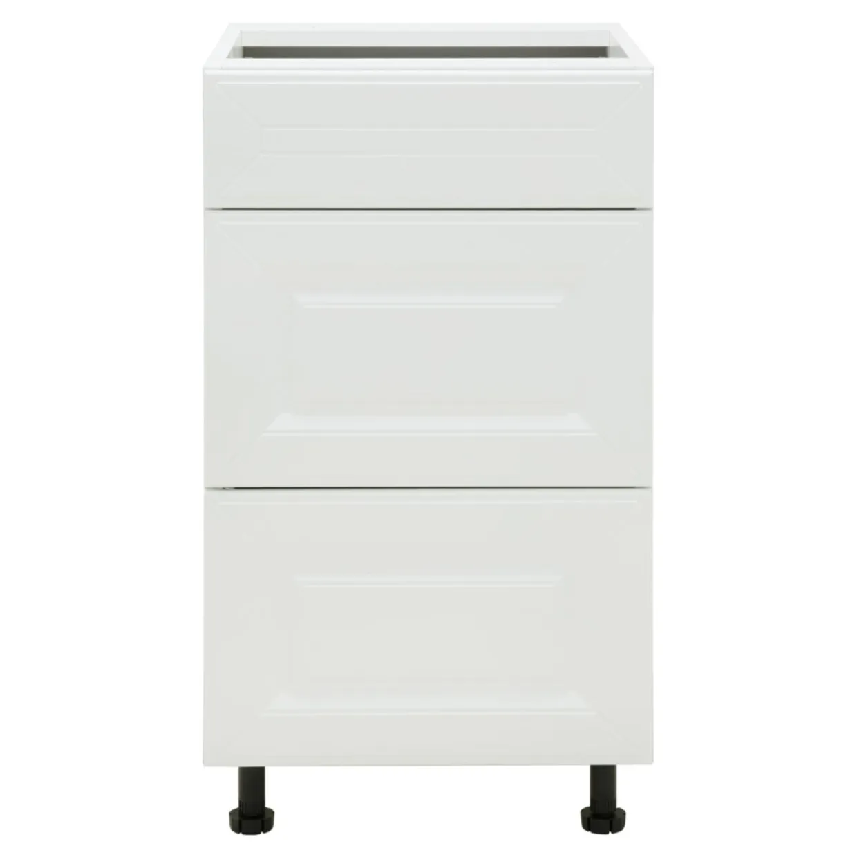 Szafka dolna z 3 szufladami BASIC PLUS BP/D45SR3 biały mat