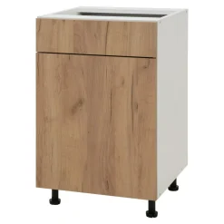 Szafka dolna z szufladą BASIC PLUS BP/D50SR1 dąb craft złoty