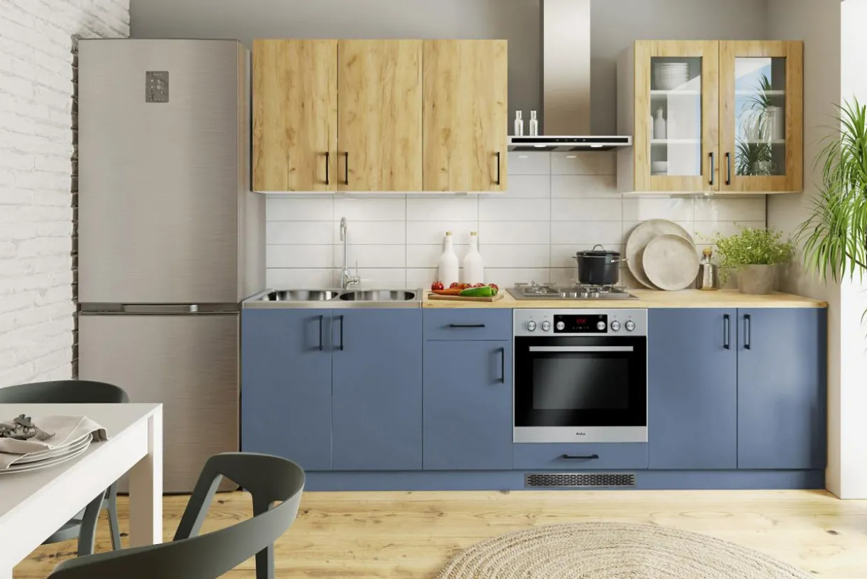 Szafka dolna z szufladami BASIC PLUS BP/D60S3 alby blue