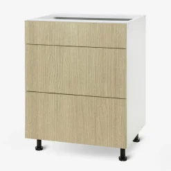 Szafka dolna z szufladami BASIC PLUS BP/D60S3 sand barbera oak