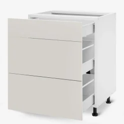 Szafka dolna z szufladami BASIC PLUS BP/D60S3 cashmere