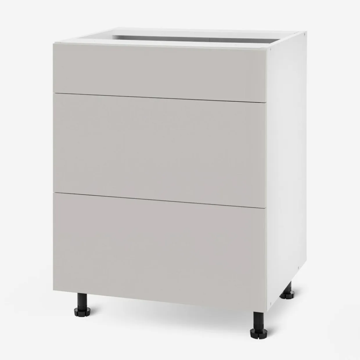 Szafka dolna z szufladami BASIC PLUS BP/D60S3 clay grey