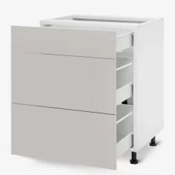 Szafka dolna z szufladami BASIC PLUS BP/D60S3 clay grey