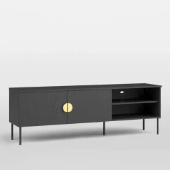 Szafka RTV czarna MOND 160 cm