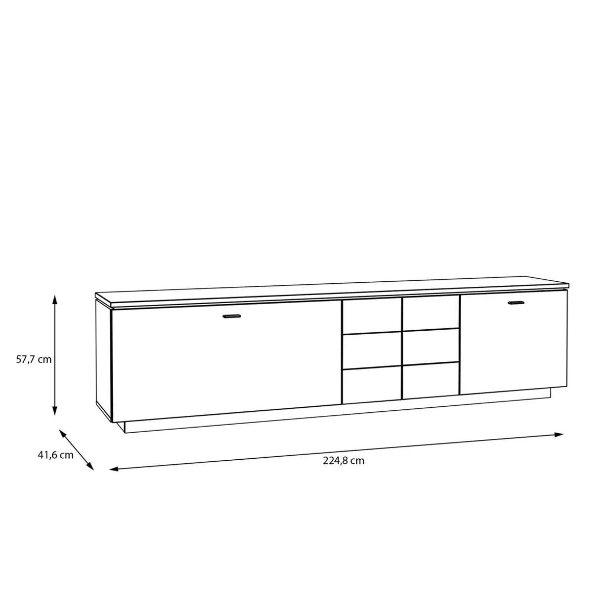 Szafka RTV LOUOTO 224,8 cm