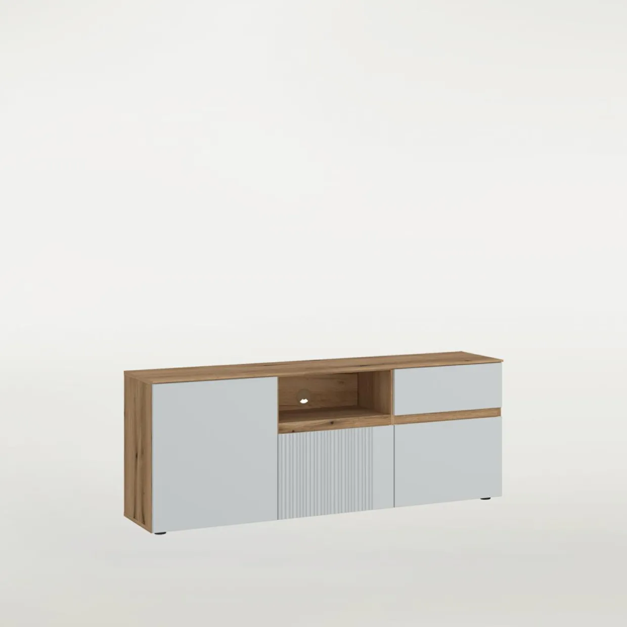 Szafka RTV z ryflowaniem MANILLA 150 cm