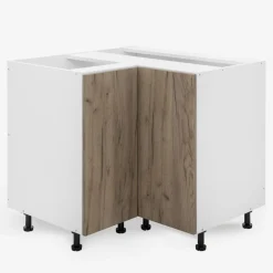 Szafka stojąca narożna BASIC PLUS BP/D90NW dark rockfort hickory
