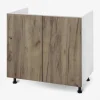 Szafka stojąca pod zlewozmywak BASIC PLUS BP/D80Z dark rockfort hickory