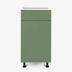 Szafka stojąca z szufladą BASIC PLUS BP/D40SR1 smoke green