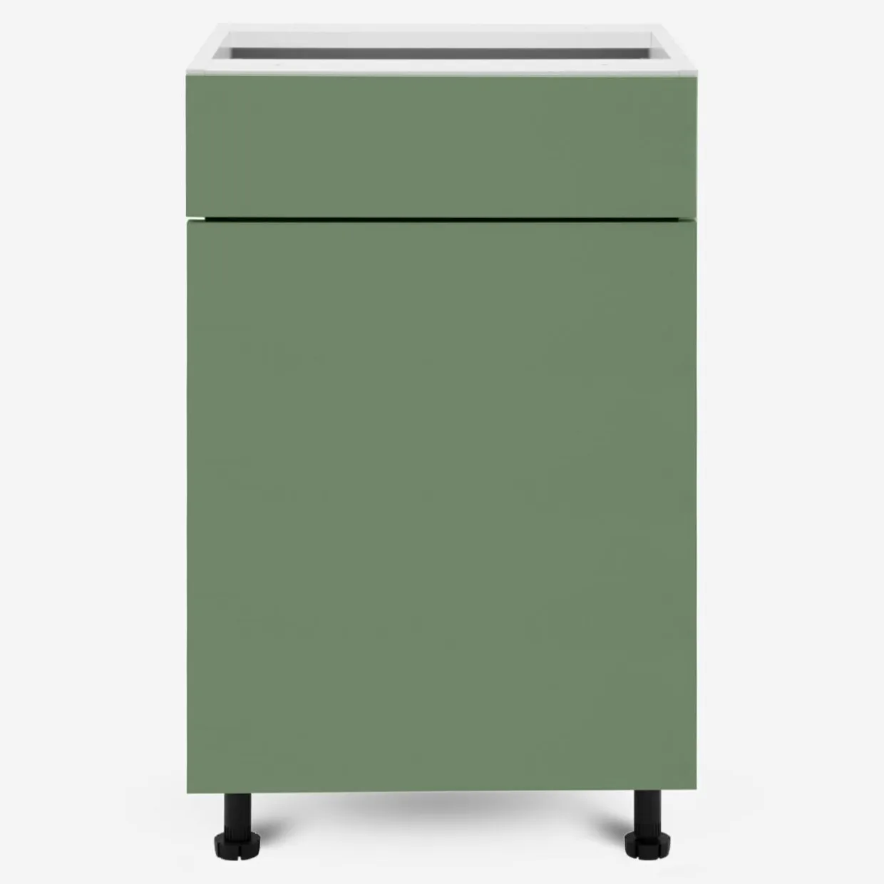 Szafka stojąca z szufladą BASIC PLUS BP/D50SR1 smoke green