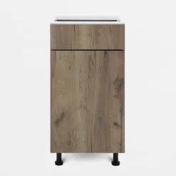 Szafka stojąca z szufladą BASIC PLUS BP/D40S1 dark rockfort hickory