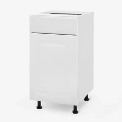 Szafka stojąca z szufladą BASIC PLUS BP/D40SR1 biały mat
