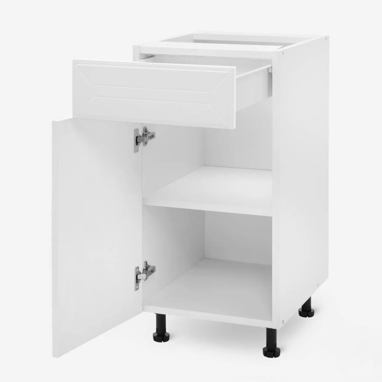 Szafka stojąca z szufladą BASIC PLUS BP/D40SR1 biały mat