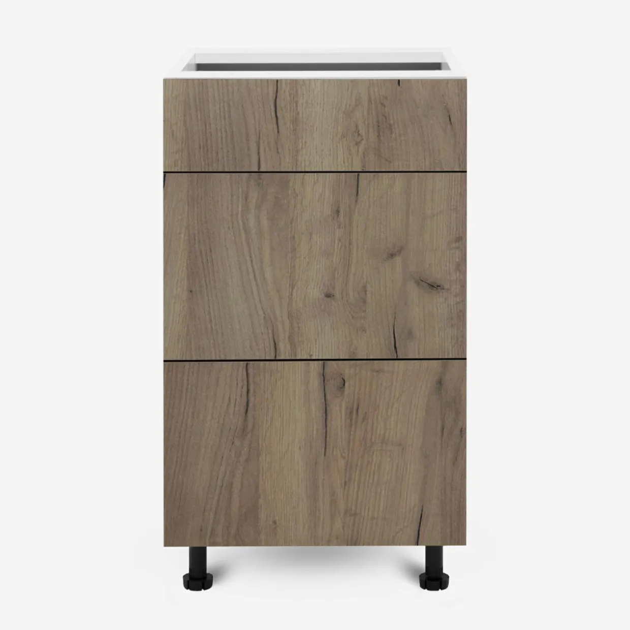 Szafka stojąca z szufladami BASIC PLUS BP/D45S3 dark rockfort hickory