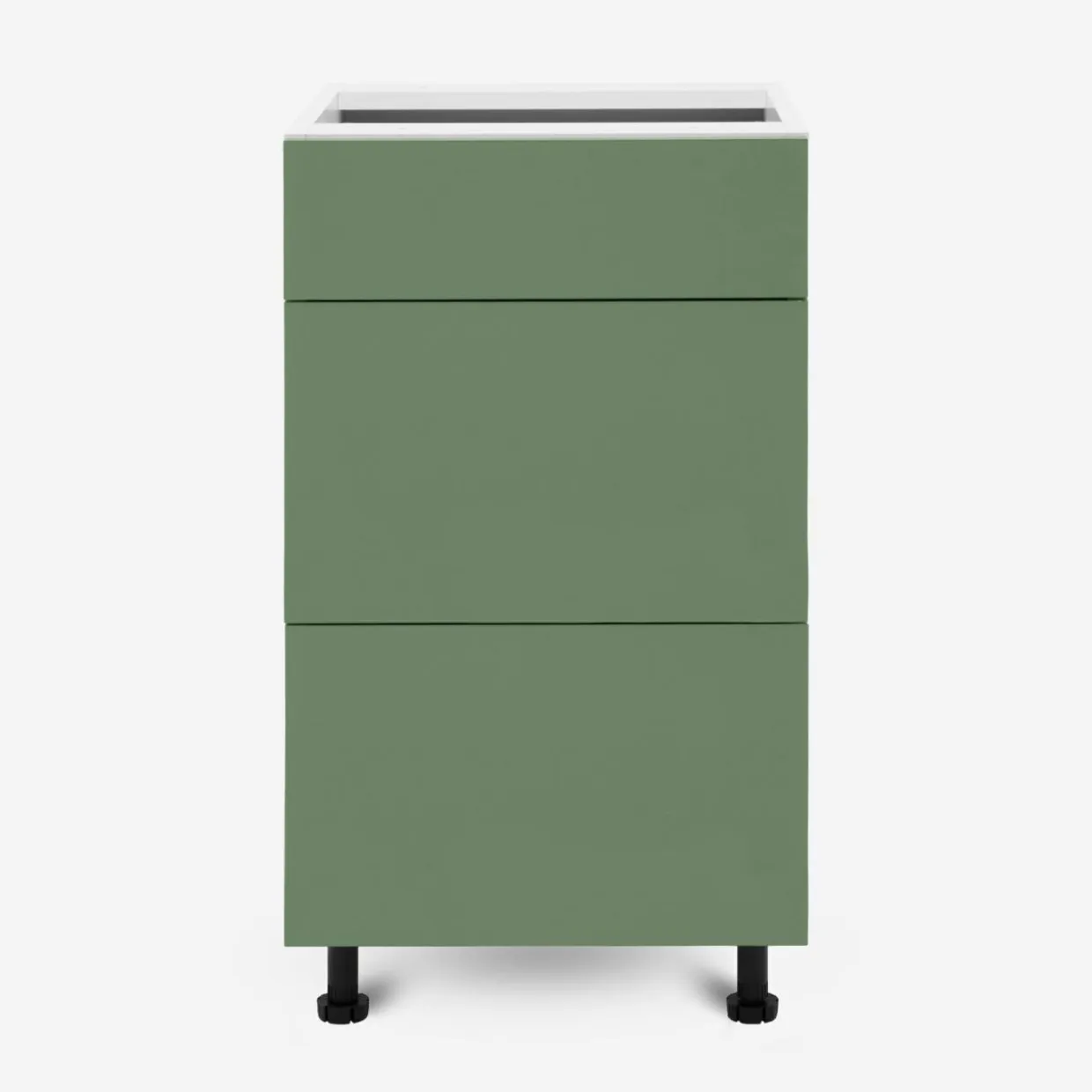 Szafka stojąca z szufladami BASIC PLUS BP/D45SR3 smoke green