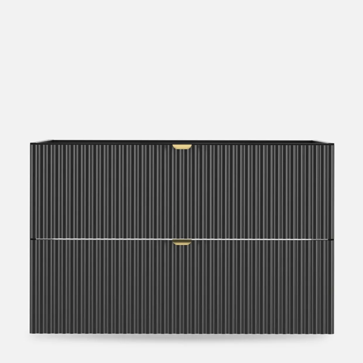 Szafka umywalkowa czarny mat BELT 80 cm