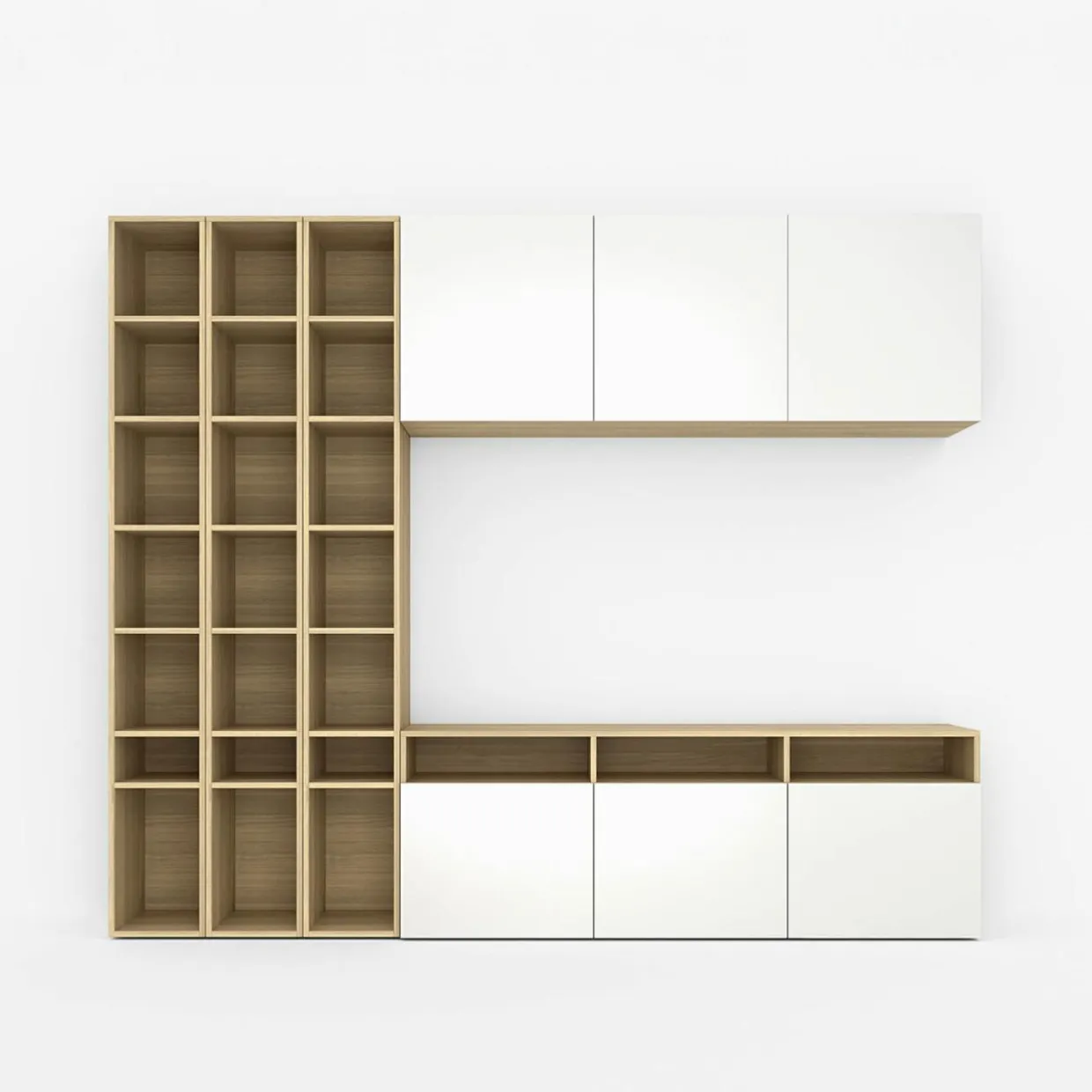 Szafka wisząca MULTI WALL biały połysk
