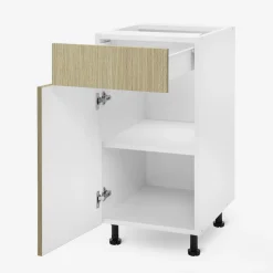 Szafka z szufladą BASIC PLUS BP/D40S1 sand barbera oak