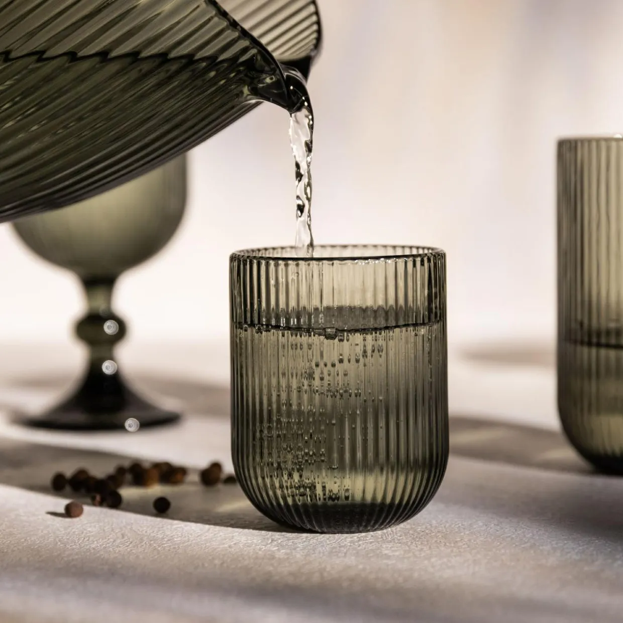 Szklanka niska ryflowana 250 ml