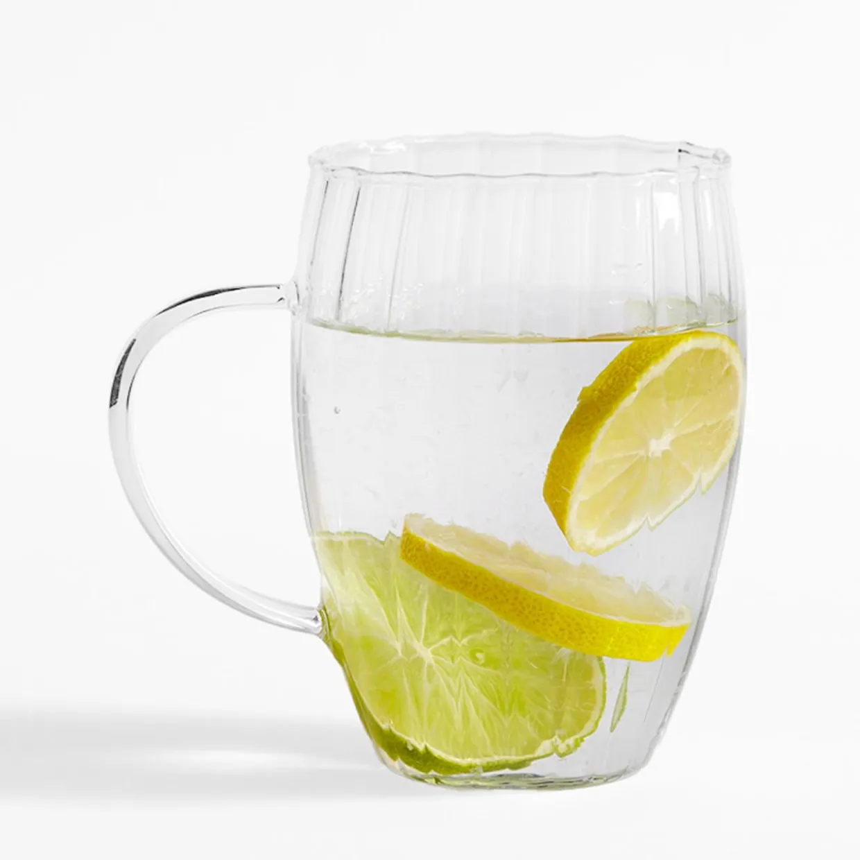 Szklanka ryflowana z uchem 500 ml