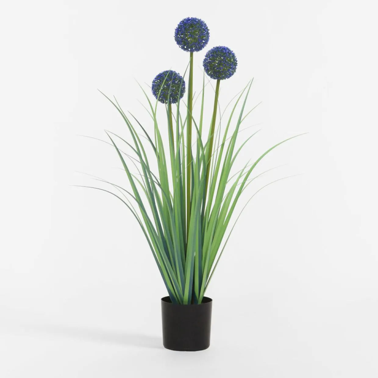 Sztuczna trawa w doniczce zielono-niebieska 80 cm